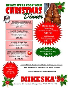 Mikeska Christmas Dinners